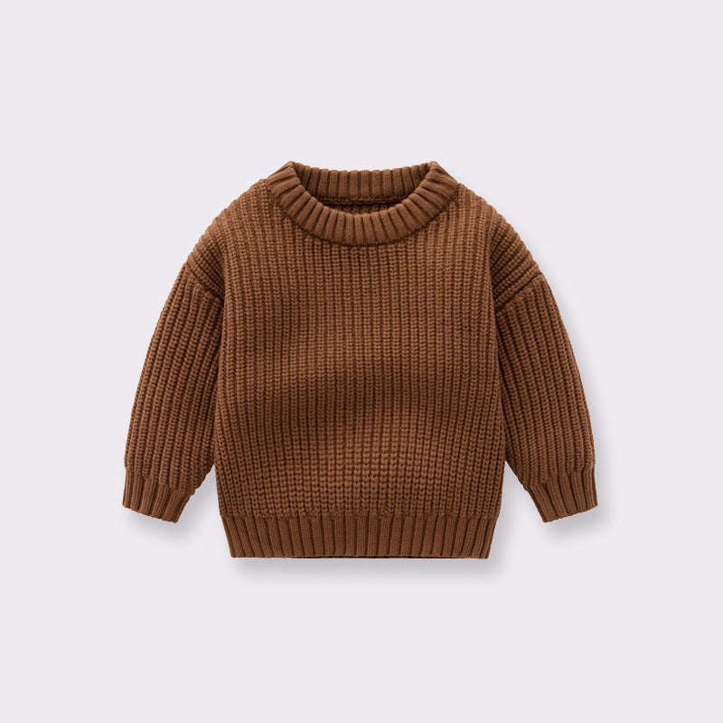 Baby Uni-Sex Handknit Pullover Loose Sweater