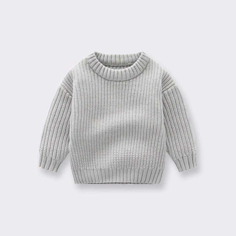 Baby Uni-Sex Handknit Pullover Loose Sweater