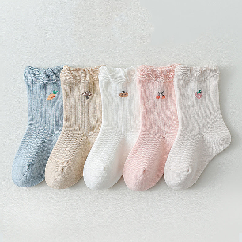 Baby Girl Breathable socks (2 pairs)